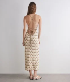 Abito chevron lamé