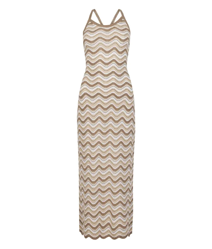Abito chevron lamé
