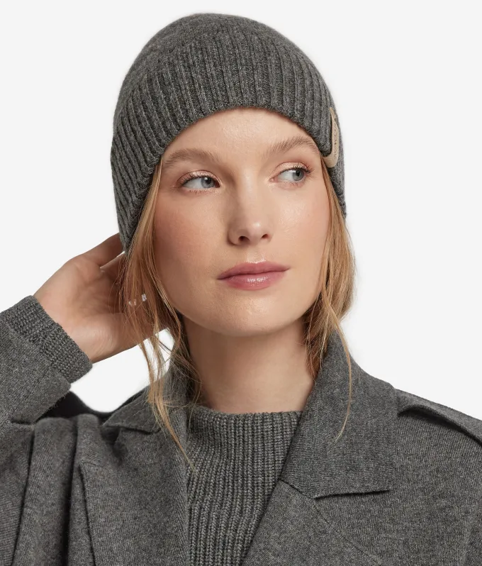 Berretto a costa doppia in Cashmere Ultrasoft