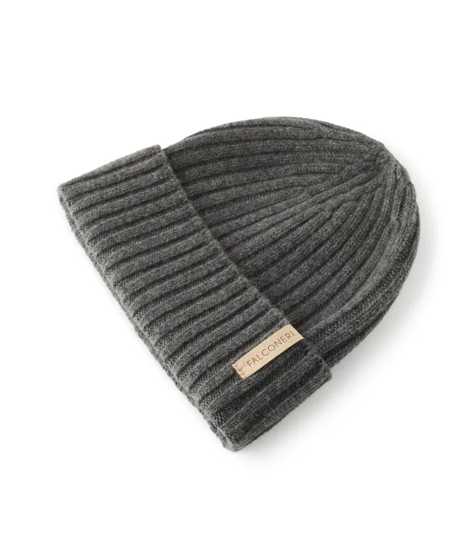 Berretto a coste in Cashmere Ultrasoft