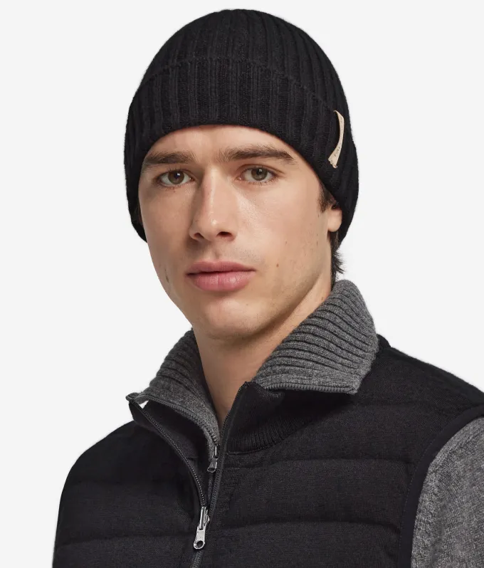 Berretto a coste in Cashmere Ultrasoft