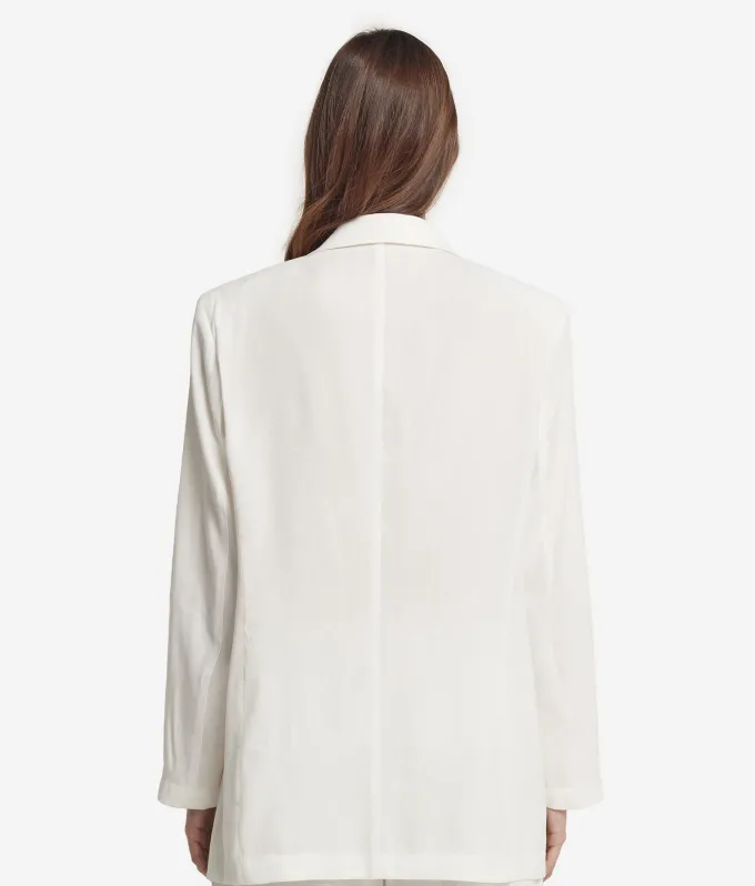 Blazer in lino viscosa