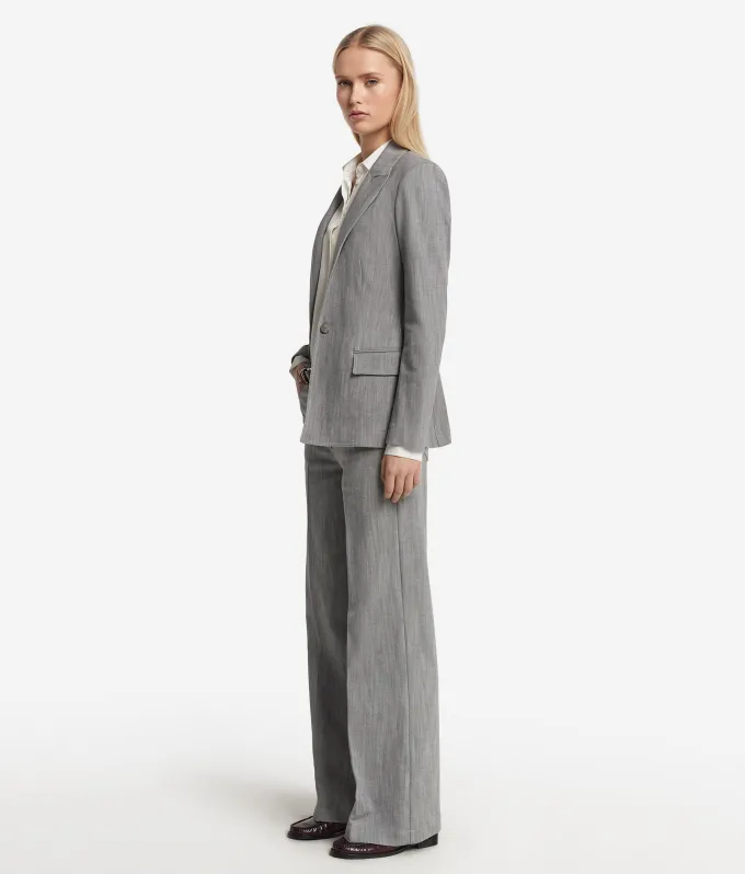 Blazer monopetto in cotone