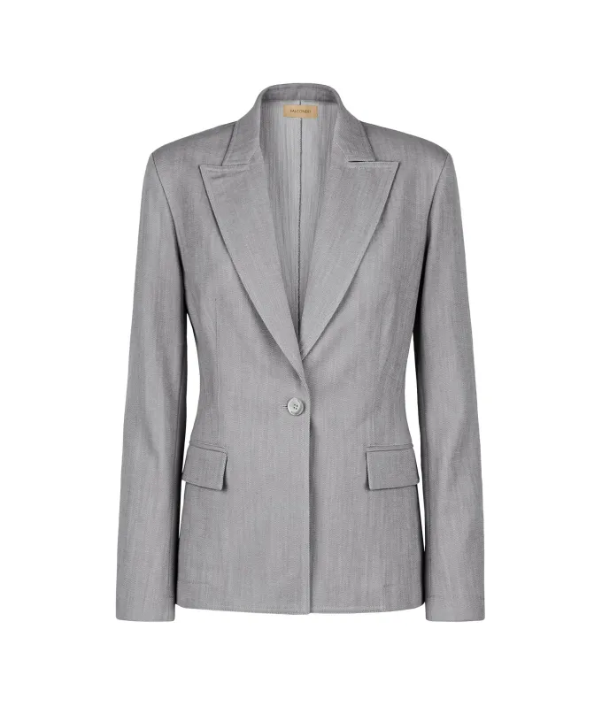 Blazer monopetto in cotone