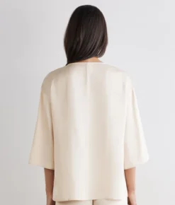 Blusa in raso opaco