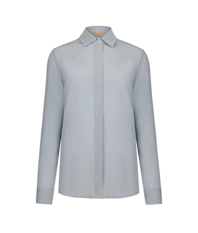 Camicia in seta con colletto