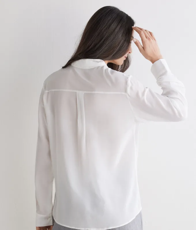 Camicia in seta con colletto