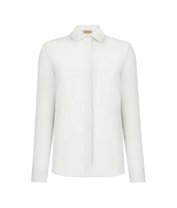 Camicia in seta con colletto
