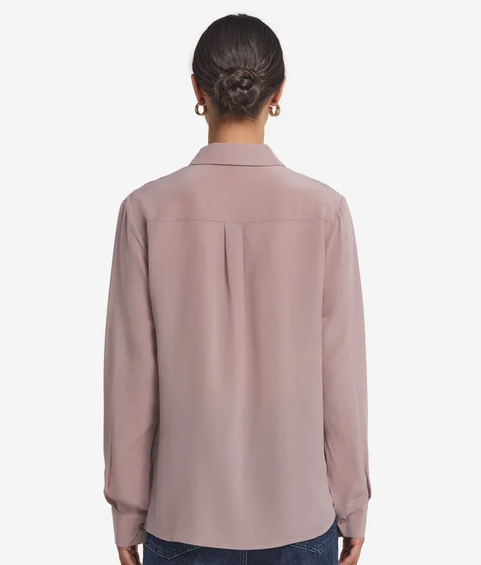 Camicia in seta con colletto