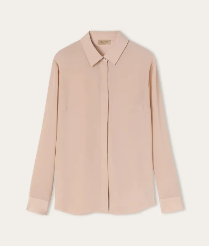 Camicia in seta con colletto