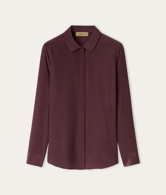 Camicia in seta con colletto