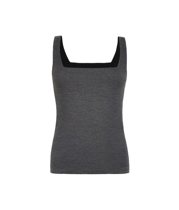 Canotta reversibile in Cashmere Ultrafine
