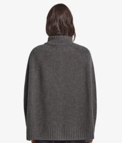 Cappa con zip in Cashmere Ultrasoft