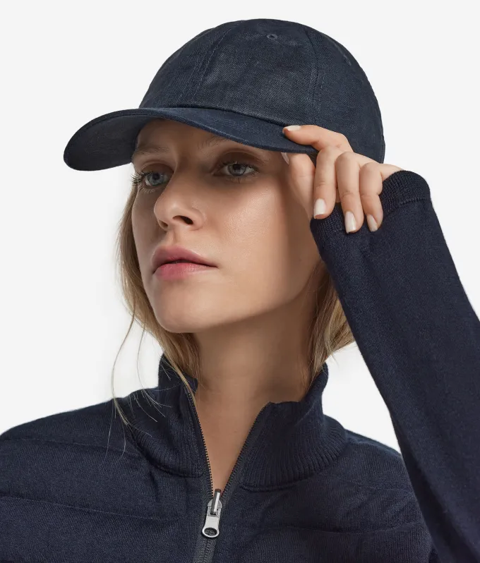 Cappello baseball in lino