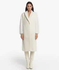 Cappotto con intreccio in cashmere