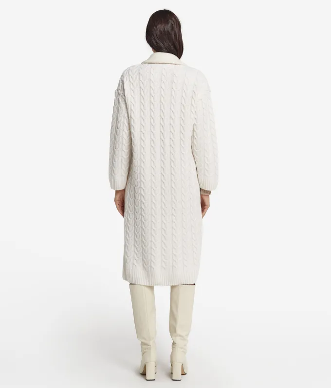 Cappotto con intreccio in cashmere