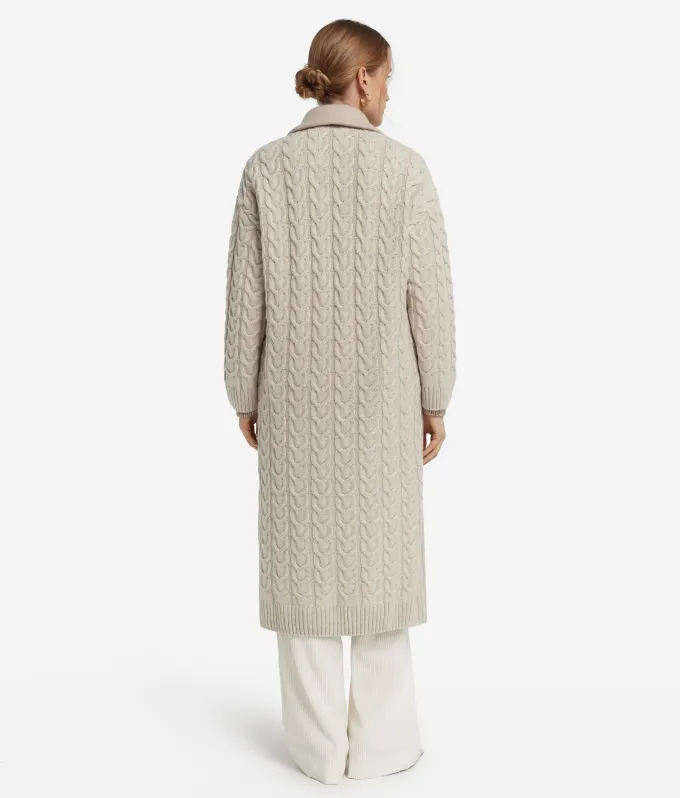 Cappotto con intreccio in cashmere