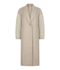 Cappotto con intreccio in cashmere