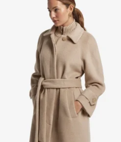 Cappotto lungo in tessuto di cashmere