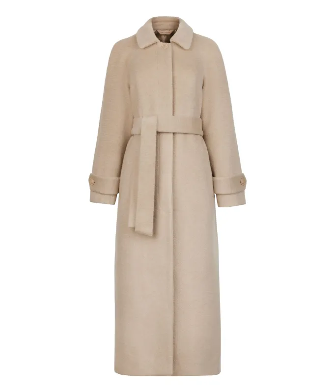 Cappotto lungo in tessuto di cashmere