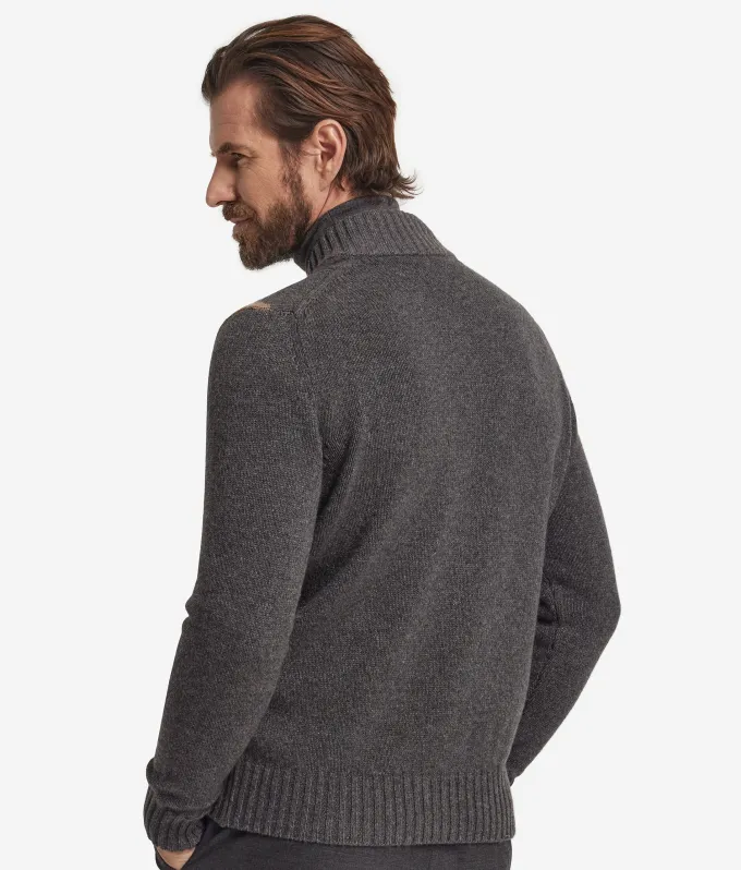 Cardigan a rombi in Cashmere Ultrasoft
