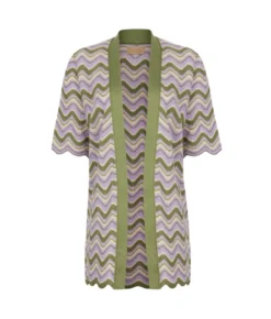 Cardigan chevron lamé