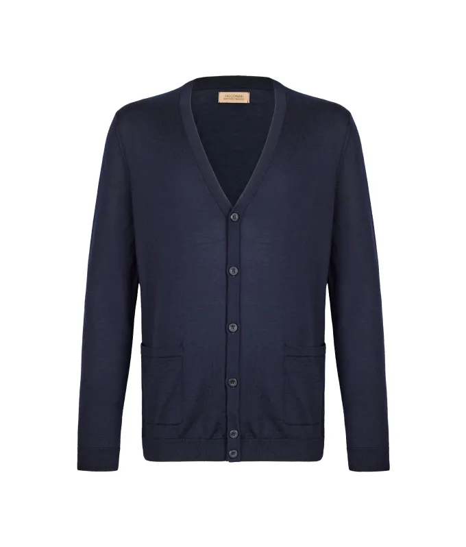 Cardigan con bottoni in Cashmere Ultrafine