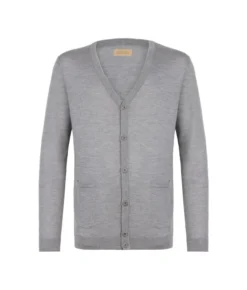 Cardigan con bottoni in Cashmere Ultrafine