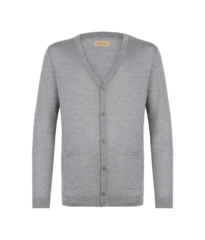Cardigan con bottoni in Cashmere Ultrafine