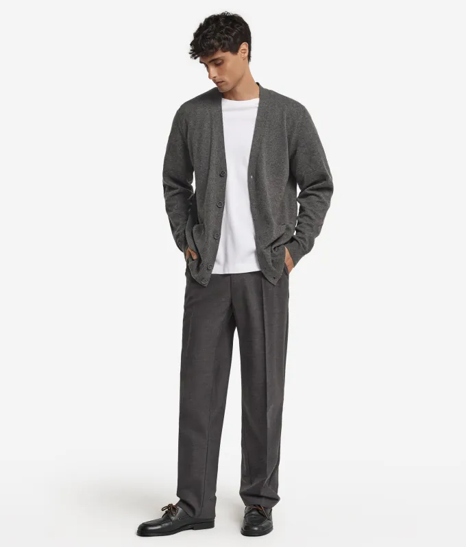 Cardigan con bottoni in Cashmere Ultrasoft