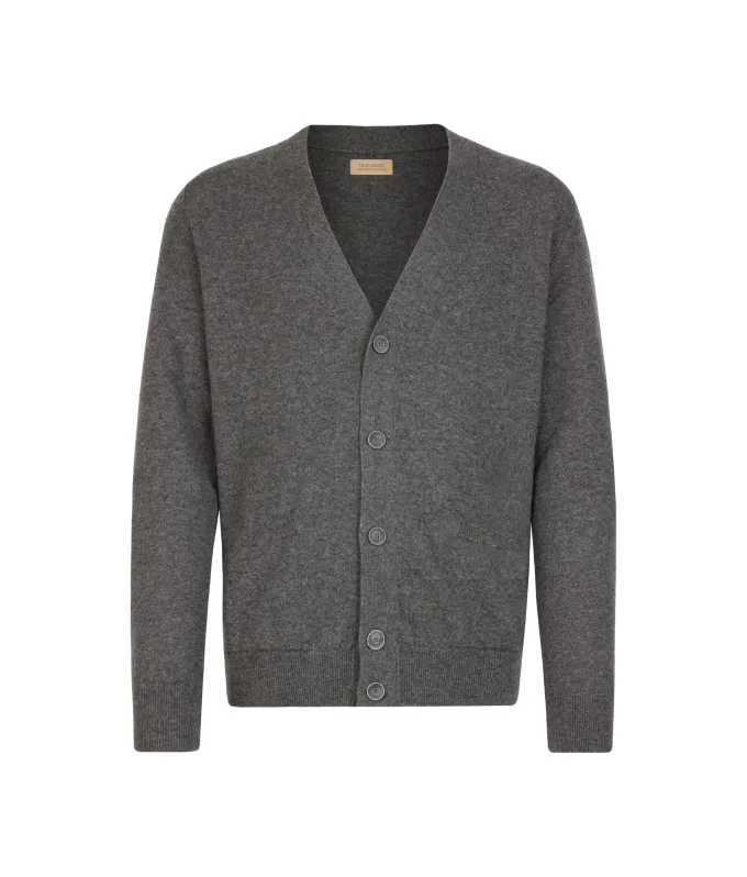 Cardigan con bottoni in Cashmere Ultrasoft