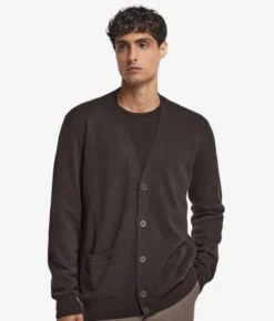 Cardigan con bottoni in Cashmere Ultrasoft