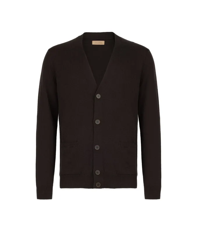 Cardigan con bottoni in Cashmere Ultrasoft