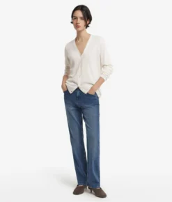 Cardigan con scollo a V in Cashmere Ultrafine