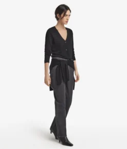 Cardigan con scollo a V in Cashmere Ultrafine