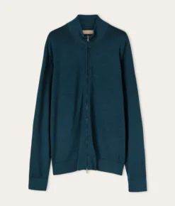 Cardigan con zip in Cashmere Ultrafine