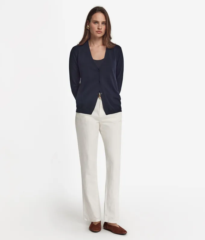 Cardigan in cotone fresh