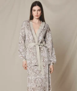 Cardigan jacquard paisley