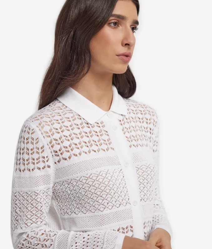 Chemisier crochet in cotone
