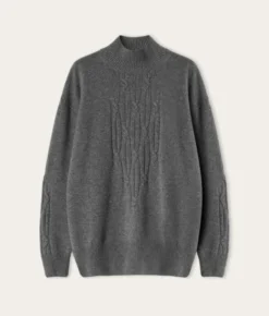 Dolcevita a coste intrecciate in Cashmere Ultrasoft