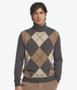 Dolcevita a rombi in Cashmere Ultrasoft