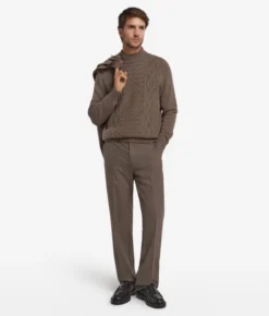 Dolcevita con motivo Fisherman in Cashmere Ultrasoft