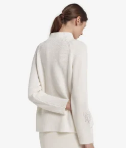 Dolcevita con perle in Cashmere Ultrasoft