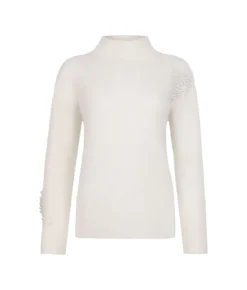 Dolcevita con perle in Cashmere Ultrasoft