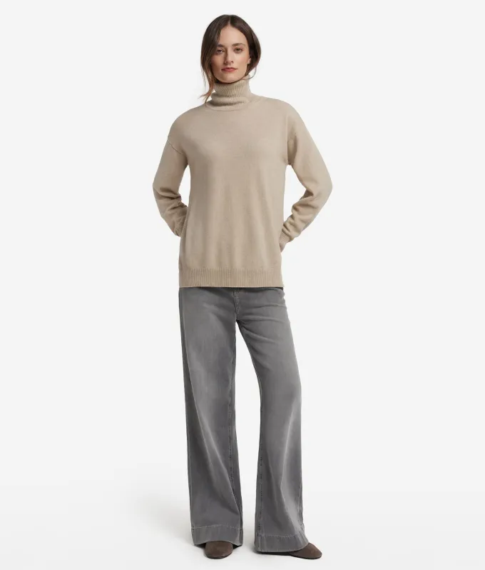 Dolcevita con spacchi in Cashmere Ultrasoft