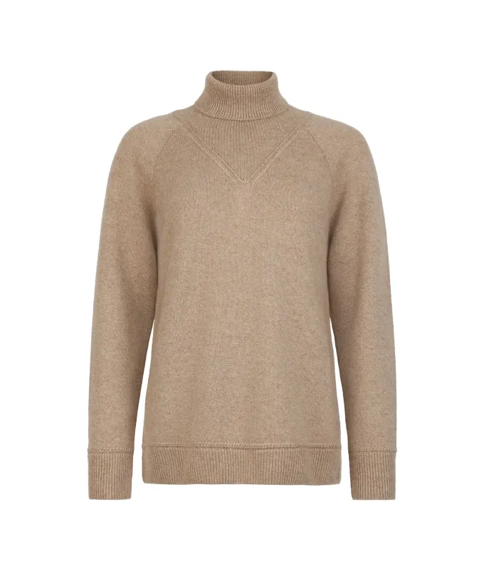 Dolcevita con trecce in Cashmere Undyed Ultrasoft