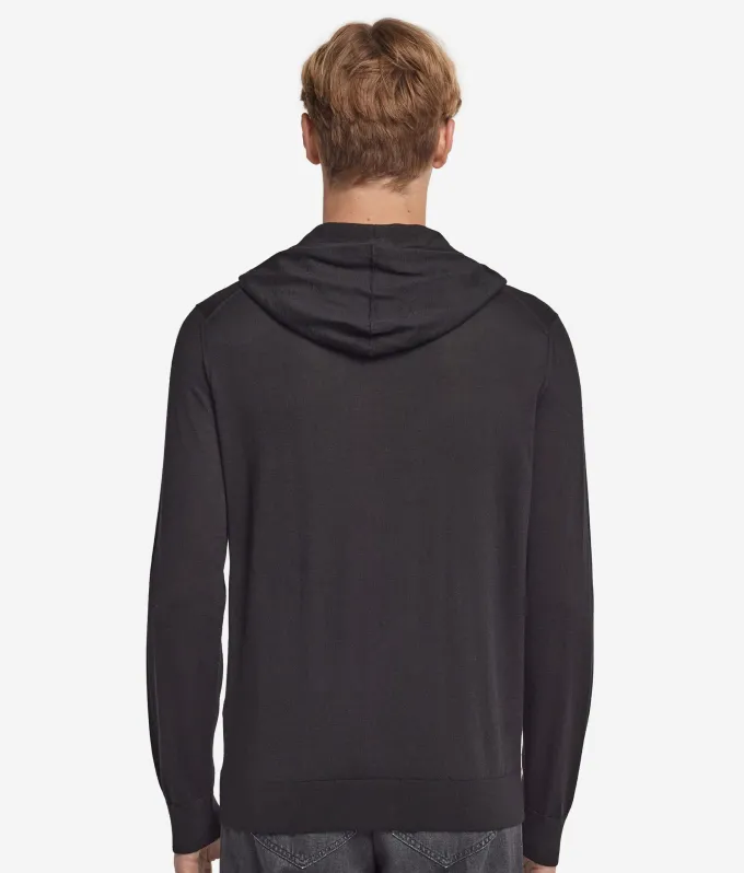 Felpa con cappuccio in Cashmere Ultrafine