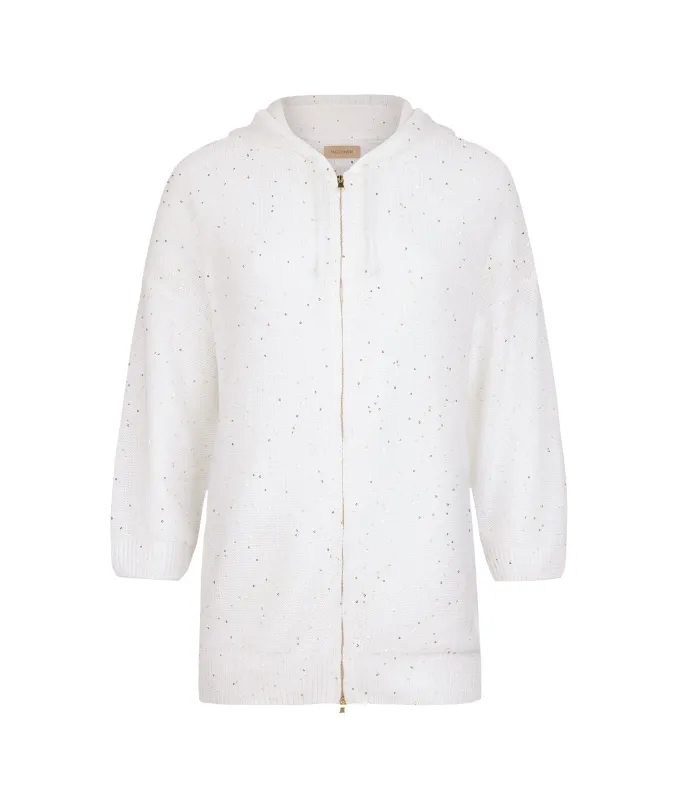 Felpa con micro paillettes