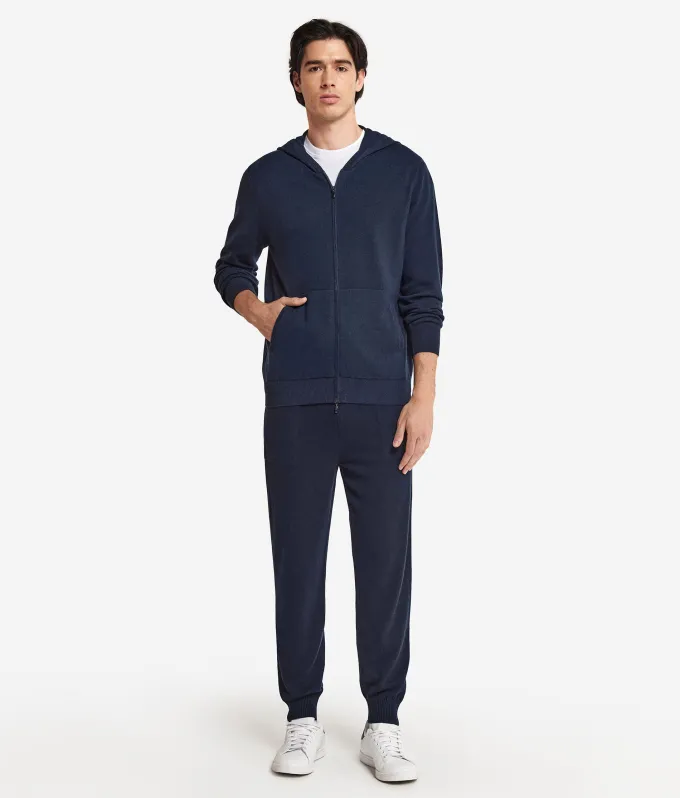 Felpa con zip in Cashmere Ultrasoft