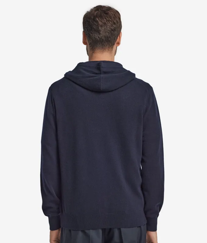 Felpa con zip in Cashmere Ultrasoft